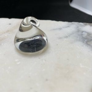 Vintage signed and numbered glass pendant shape hersey kiss